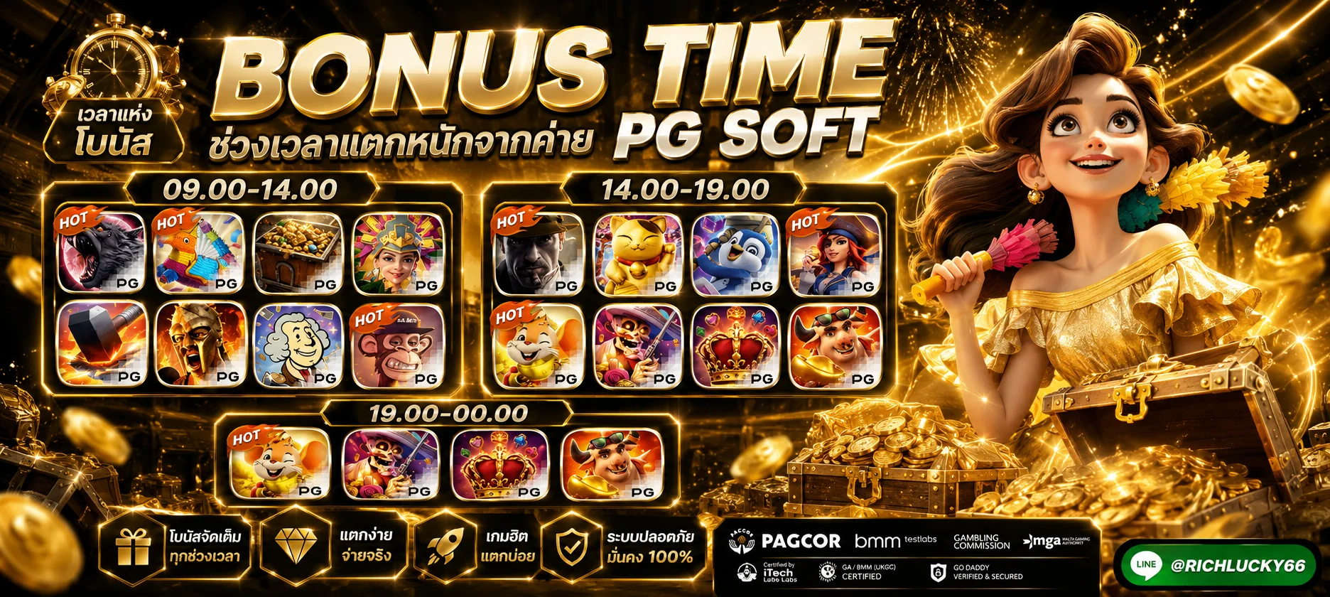 รวมเกมสล็อตค่ายดังบน TH778 ทั้ง PG JILI Pragmatic Play